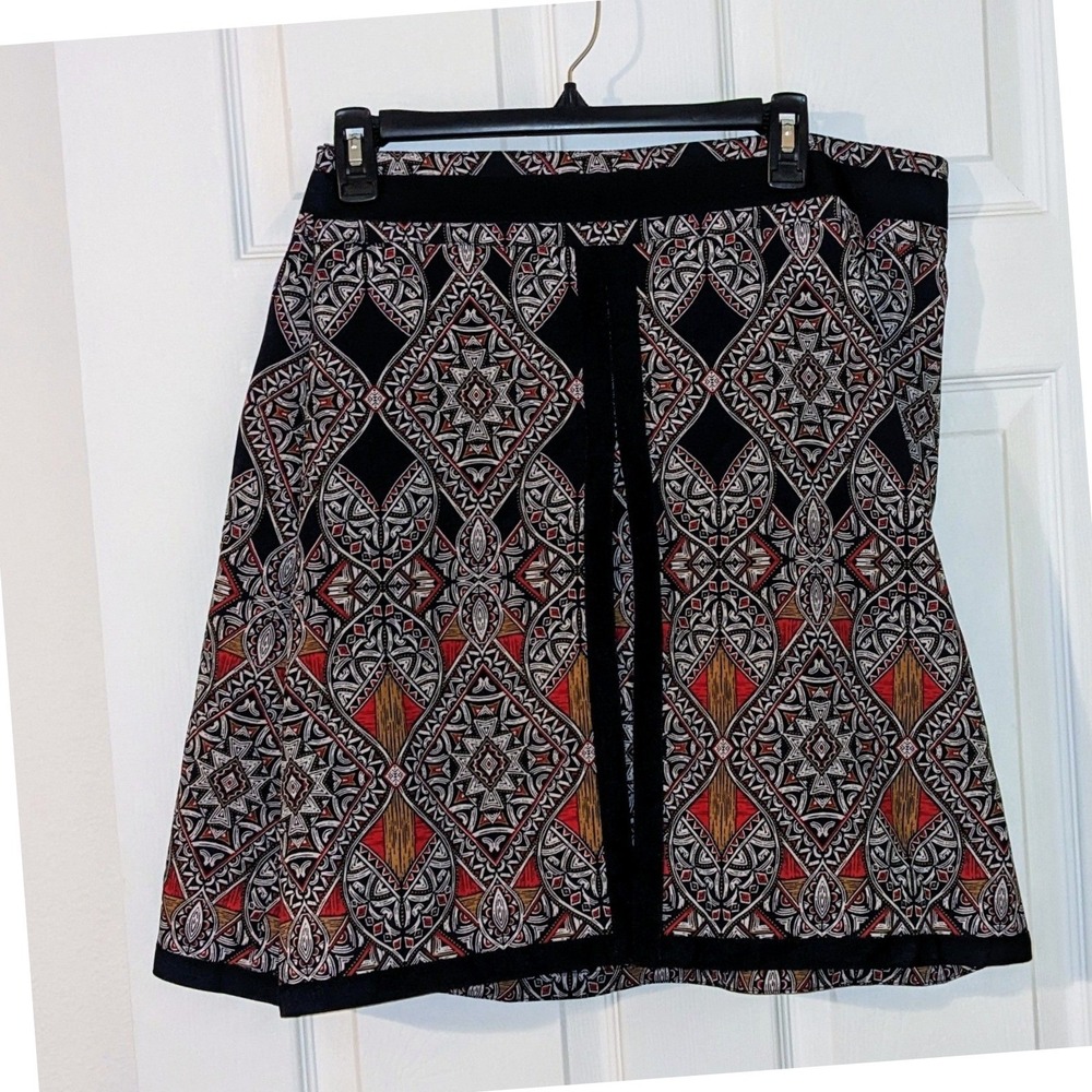 EP Pro Golf Skort Plus Size 22 Geometric Tribal Print Black Red Gold Activewear